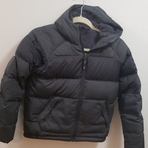 Boys Dark Gray North Face Winter coat